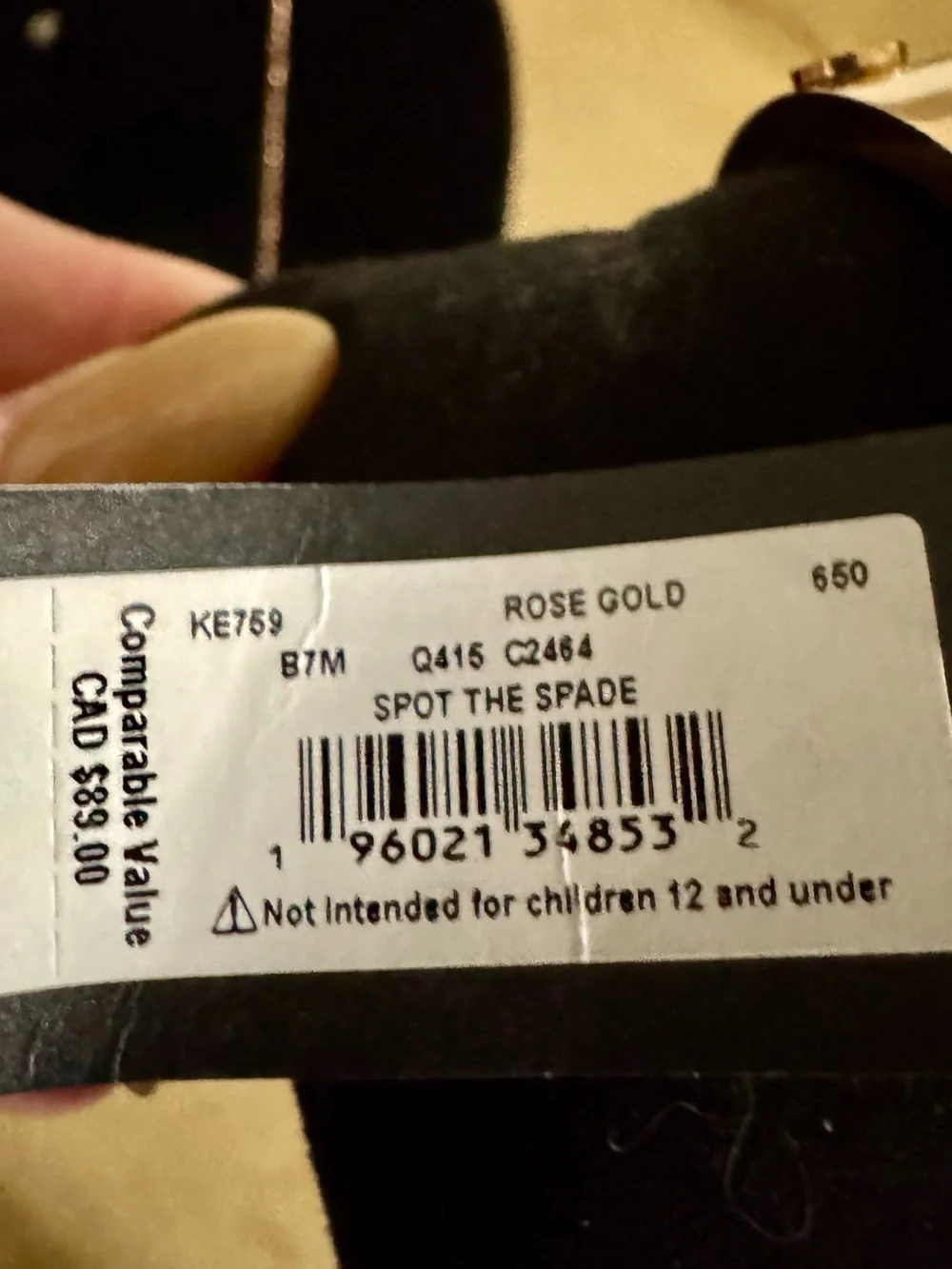 kate spade retail value